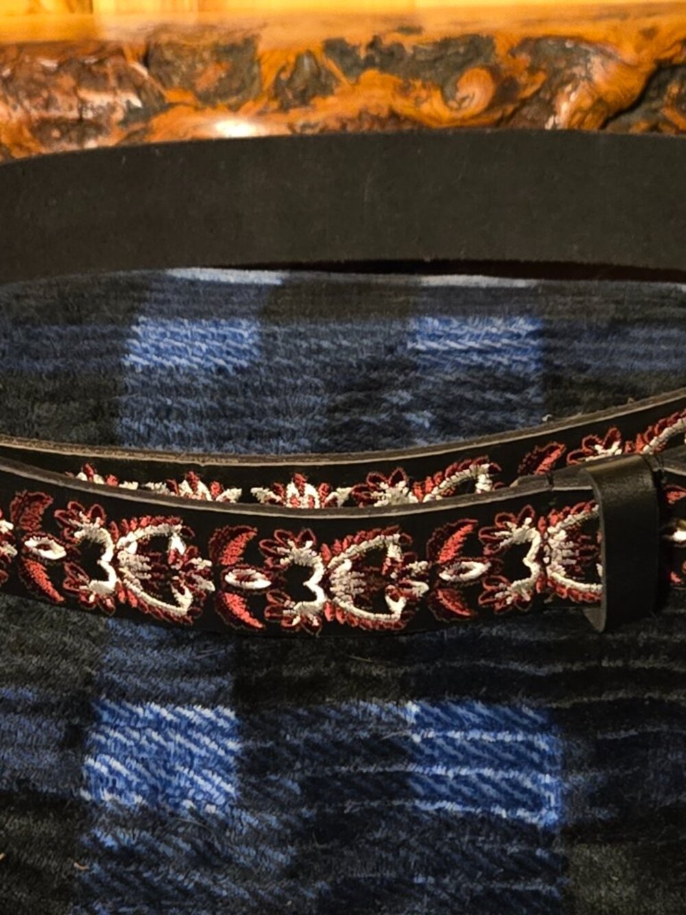 Women's Lucky Brand Leather Belt L. EUC - Picture 2 of 4